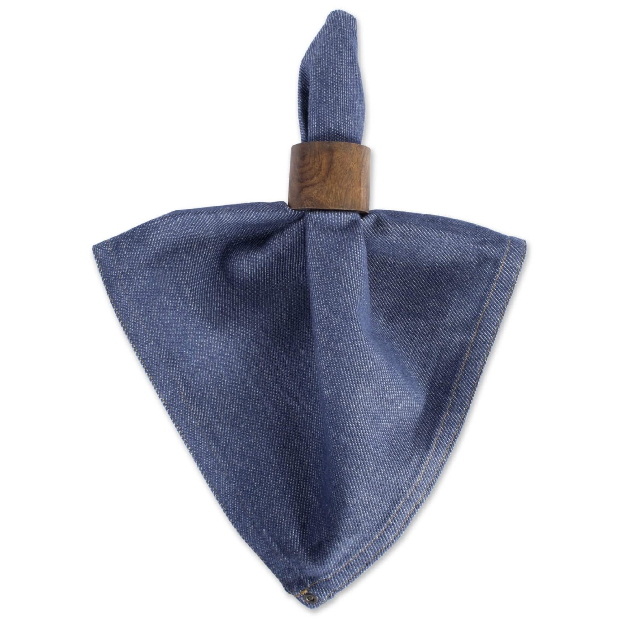 DII® Embroidered Denim Cloth Dinner Napkins, 6ct.